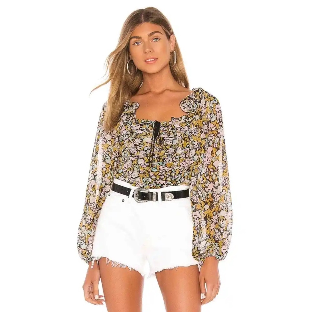 Free People Floral Top - XS